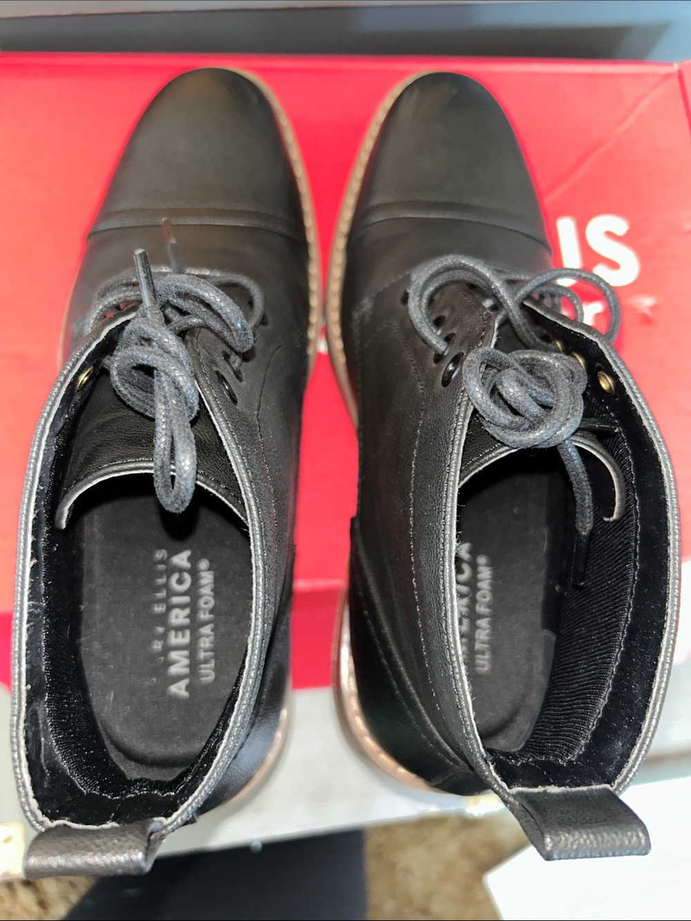 Perry Ellis Black Leather manning boot - Picture 8 of 9